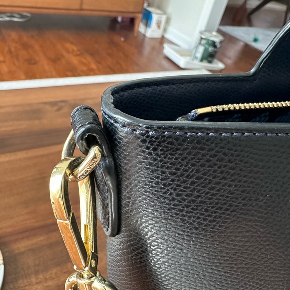 Vera Bradley Navy Blue Leather Morgan Satchel Shoulder Bag Purse EUC! MSRP $238! - Picture 9 of 11